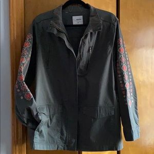 Military style Jean jacket